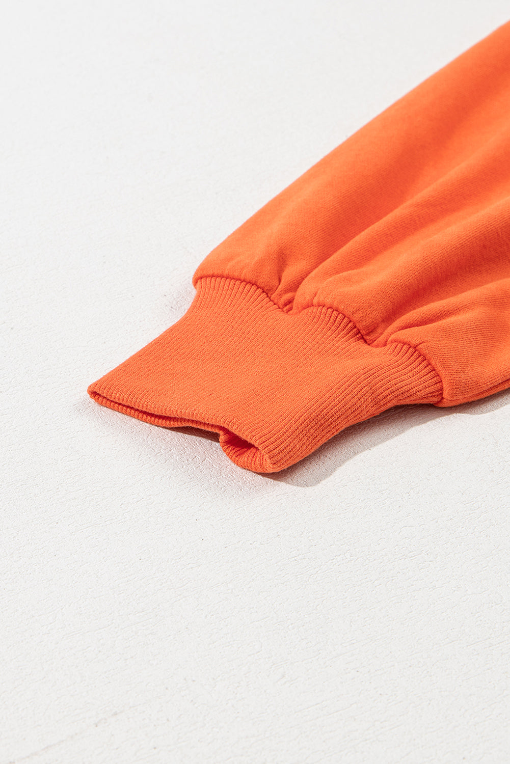 Parchment Solid Kangaroo Pocket Half Zipper Oversized Hoodie