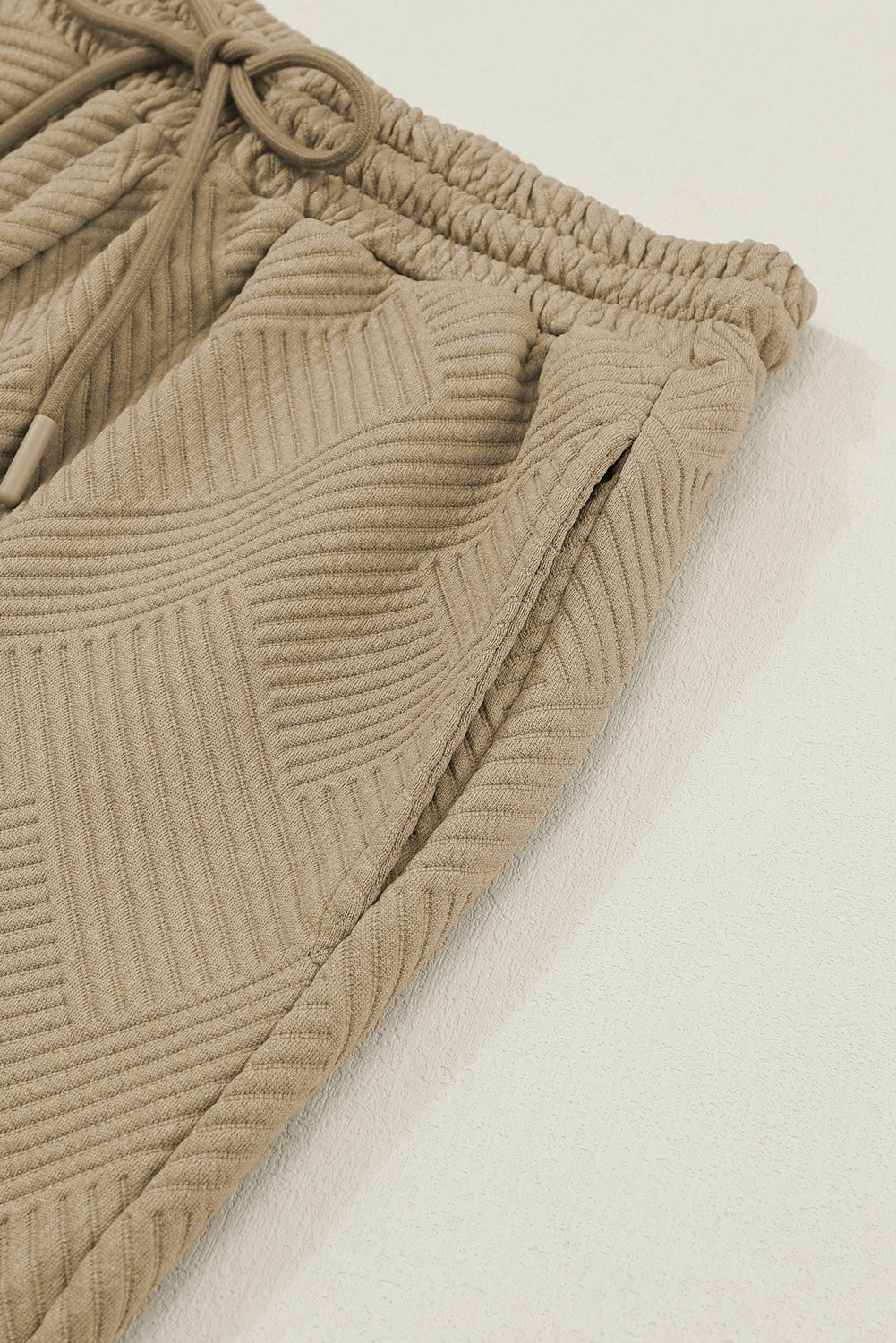 Gray Ultra Loose Textured 2pcs Slouchy Outfit