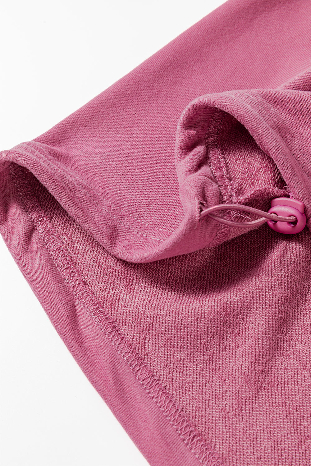 Parchment Solid Kangaroo Pocket Half Zipper Oversized Hoodie