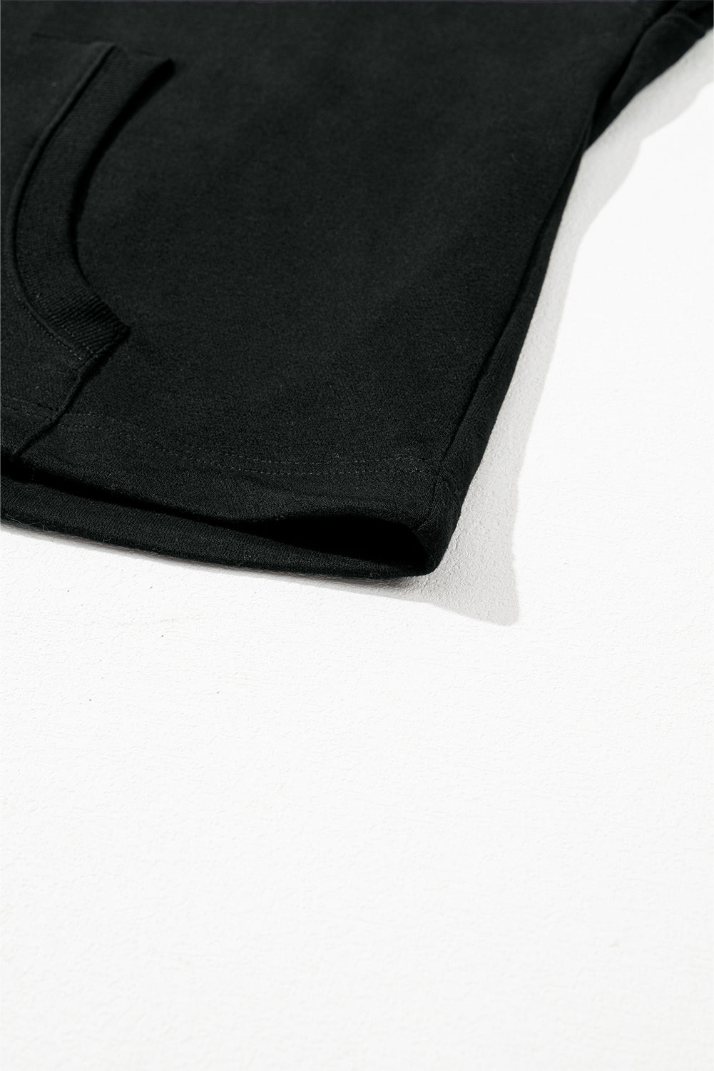 Parchment Solid Kangaroo Pocket Half Zipper Oversized Hoodie