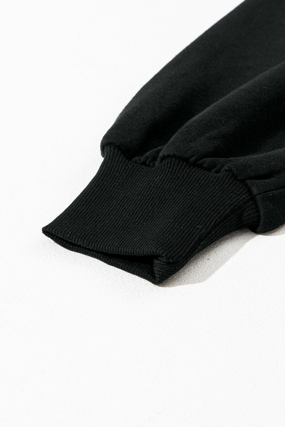 Parchment Solid Kangaroo Pocket Half Zipper Oversized Hoodie