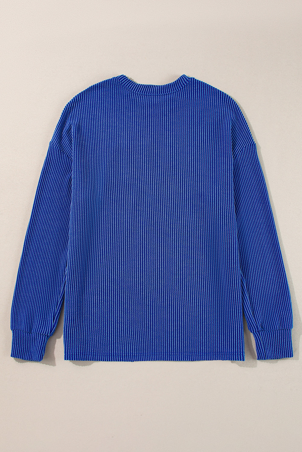 Dark Grey Corded GAME DAY Graphic Long Sleeve Crewneck Top