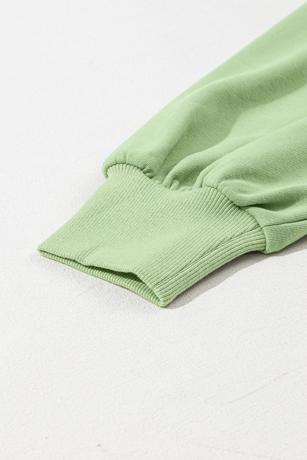 Parchment Solid Kangaroo Pocket Half Zipper Oversized Hoodie