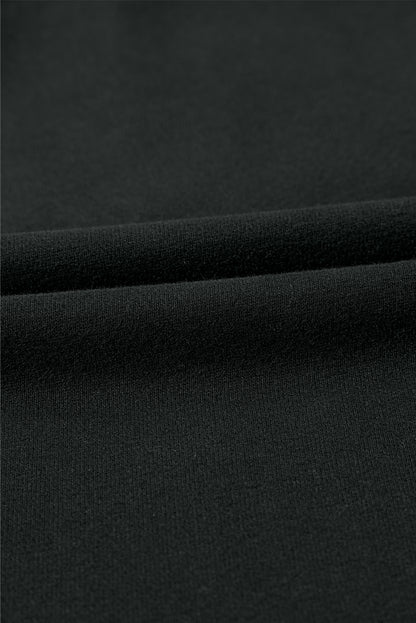 Parchment Solid Kangaroo Pocket Half Zipper Oversized Hoodie