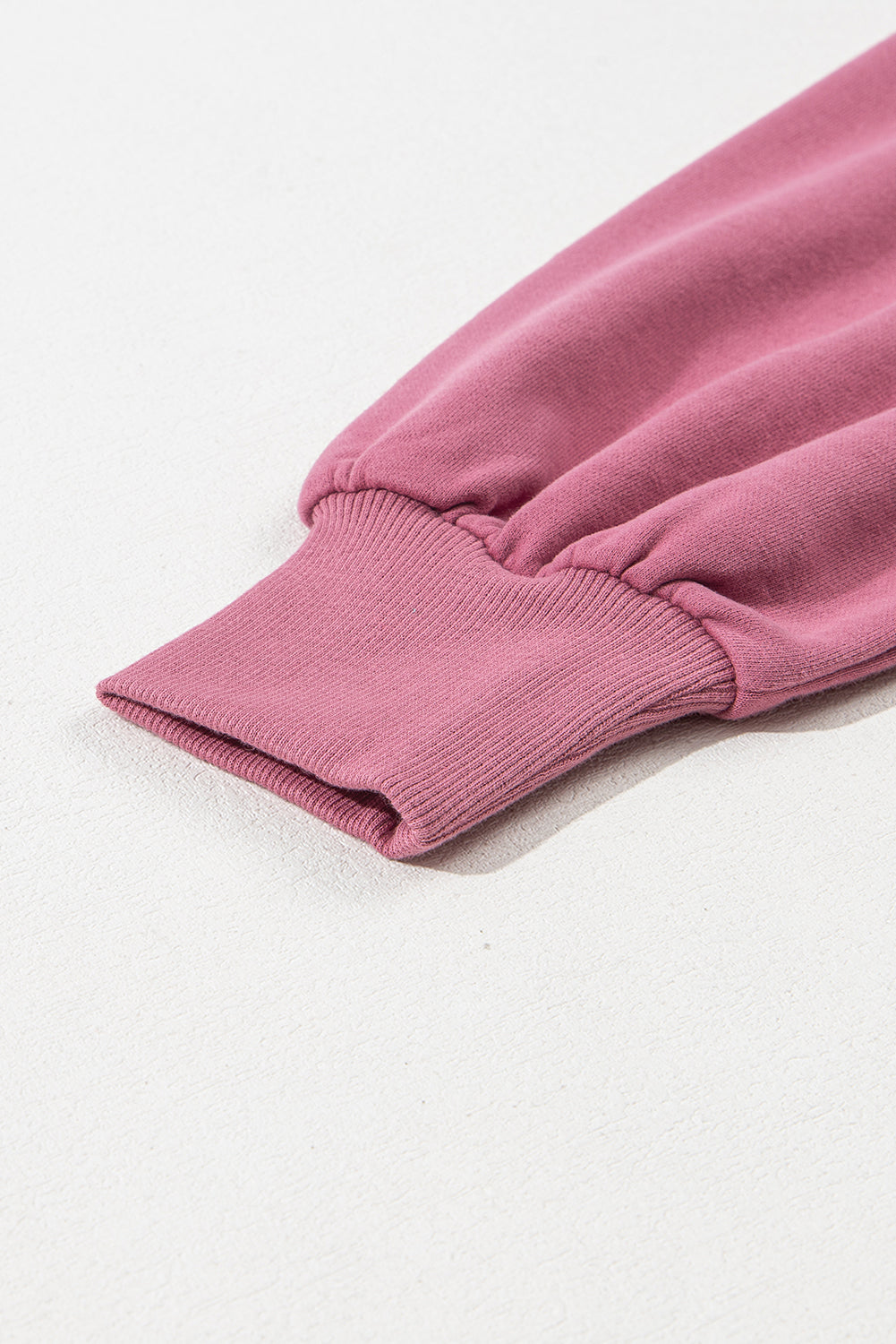 Parchment Solid Kangaroo Pocket Half Zipper Oversized Hoodie