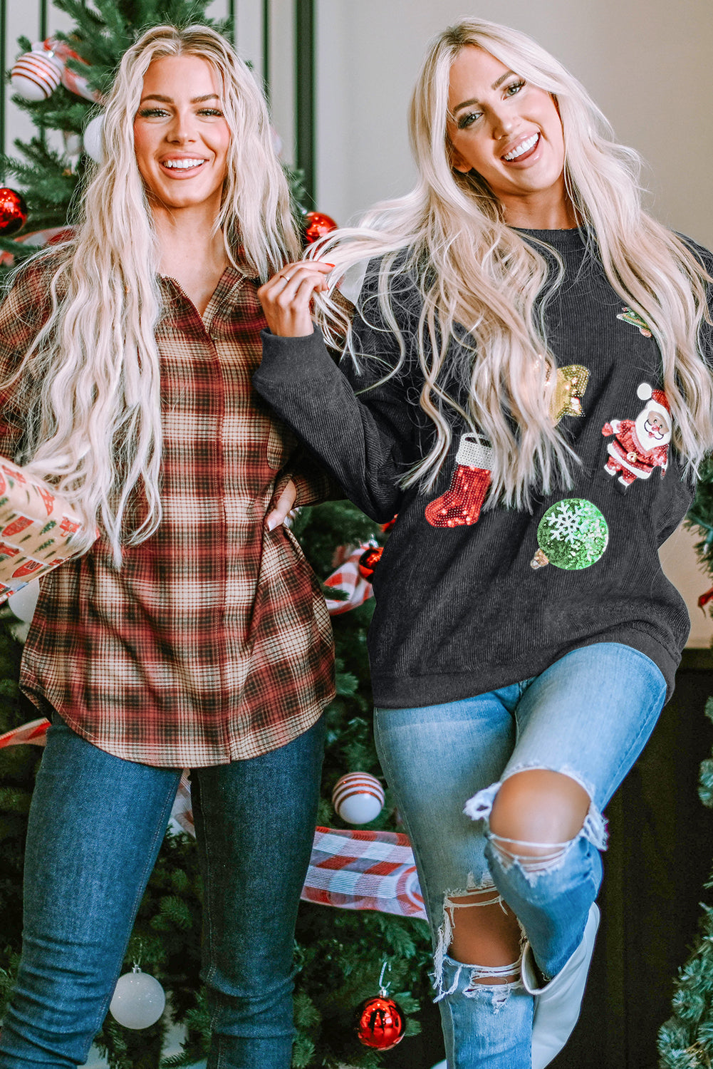 Fiery Red Plaid Zip Up Chest Pocket Shacket