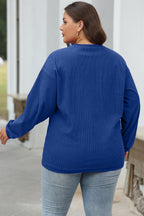 Orange JOLENE Ribbed Corded Oversized Sweatshirt