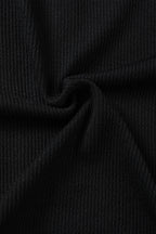 Black Zip up Mock Neck Ribbed Sleeveless Bodysuit