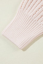 Jet Stream Hollowed Crochet Drop Shoulder Open Front Cardigan