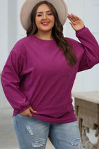 Orange JOLENE Ribbed Corded Oversized Sweatshirt