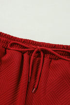 Gray Ultra Loose Textured 2pcs Slouchy Outfit