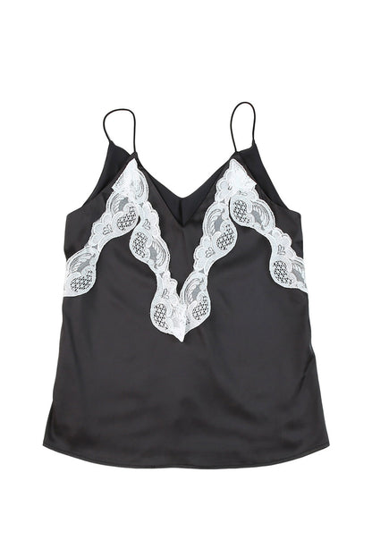 Lace Splicing Spaghetti Straps Vest