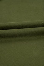 Parchment Solid Kangaroo Pocket Half Zipper Oversized Hoodie