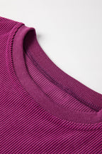 Orange JOLENE Ribbed Corded Oversized Sweatshirt