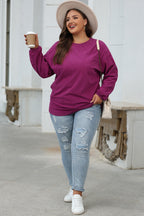 Orange JOLENE Ribbed Corded Oversized Sweatshirt