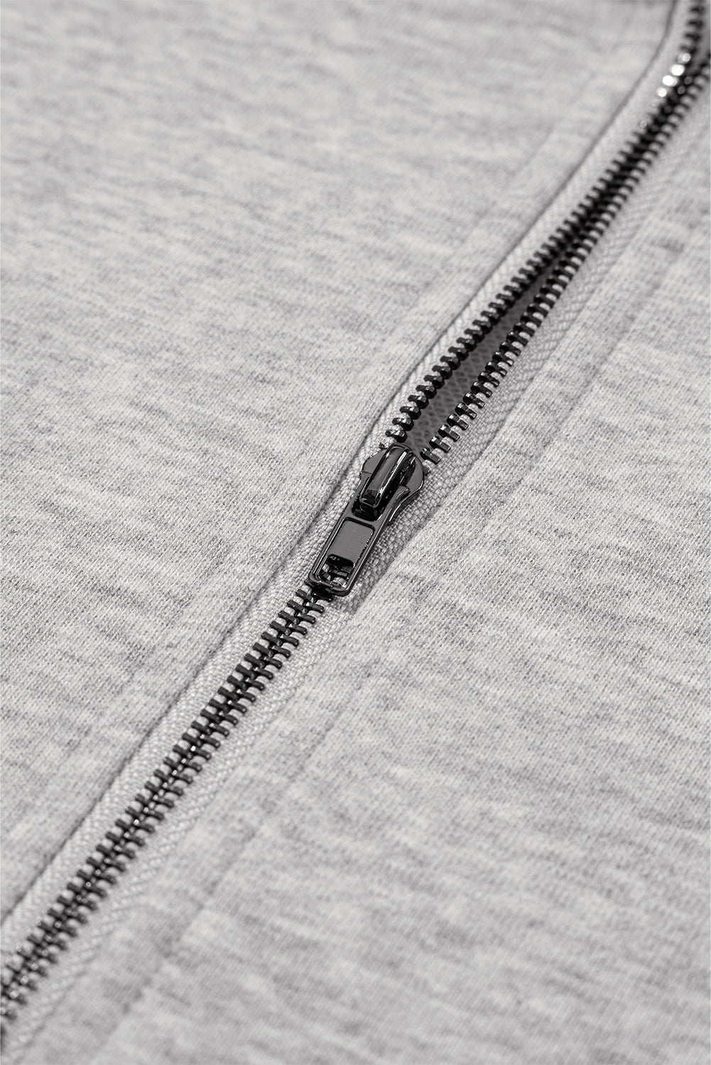 Parchment Solid Kangaroo Pocket Half Zipper Oversized Hoodie