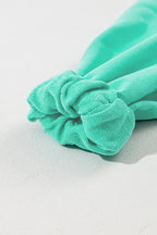 Parchment Solid Kangaroo Pocket Half Zipper Oversized Hoodie