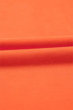 Parchment Solid Kangaroo Pocket Half Zipper Oversized Hoodie