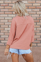 Medium Grey Floral Starbust Exposed Seam Mineral Wash Top