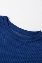 Orange JOLENE Ribbed Corded Oversized Sweatshirt