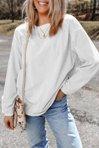 Orange JOLENE Ribbed Corded Oversized Sweatshirt
