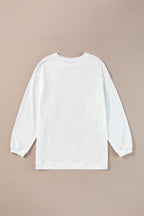 Orange JOLENE Ribbed Corded Oversized Sweatshirt