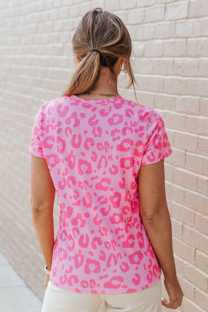 Print Crew Neck Short Sleeve T Shirt