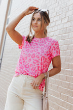 Print Crew Neck Short Sleeve T Shirt