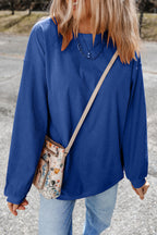 Orange JOLENE Ribbed Corded Oversized Sweatshirt