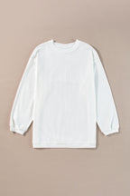 Orange JOLENE Ribbed Corded Oversized Sweatshirt