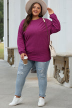 Orange JOLENE Ribbed Corded Oversized Sweatshirt