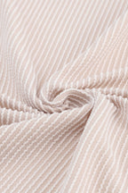 Apricot Lace Trim Ribbed Oversize Kimono