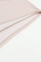 Apricot Lace Trim Ribbed Oversize Kimono