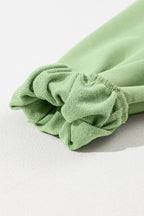 Parchment Solid Kangaroo Pocket Half Zipper Oversized Hoodie