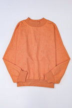 Sky Blue Drop Shoulder Crew Neck Pullover Sweatshirt