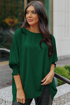 Smocked Wrist Shift Top