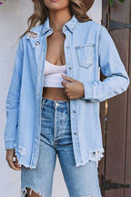 Ripped Denim Jacket
