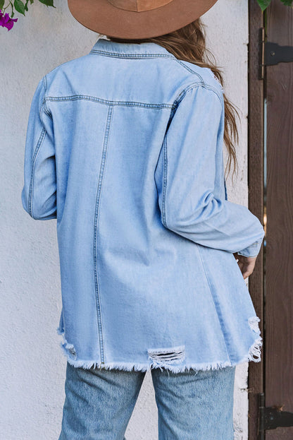 Ripped Denim Jacket