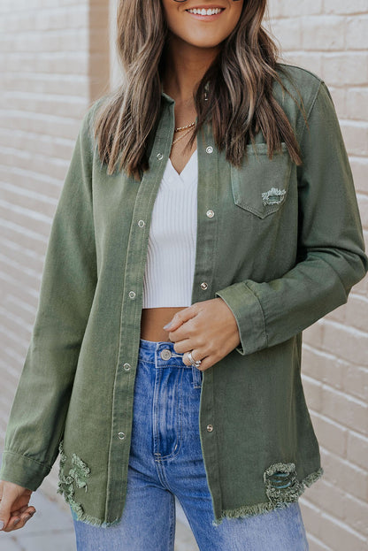 Ripped Denim Jacket