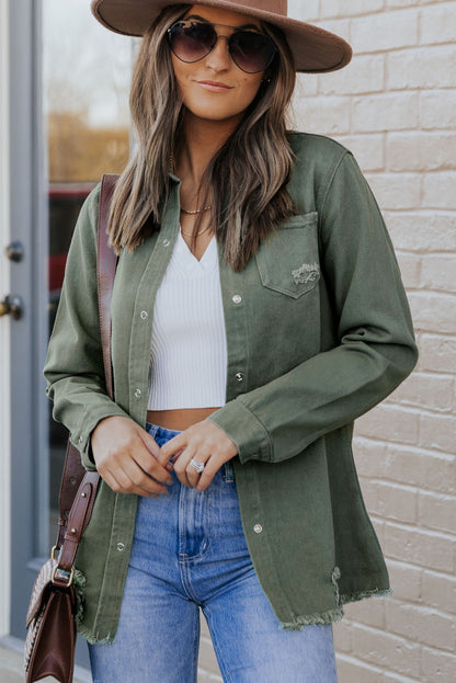 Ripped Denim Jacket